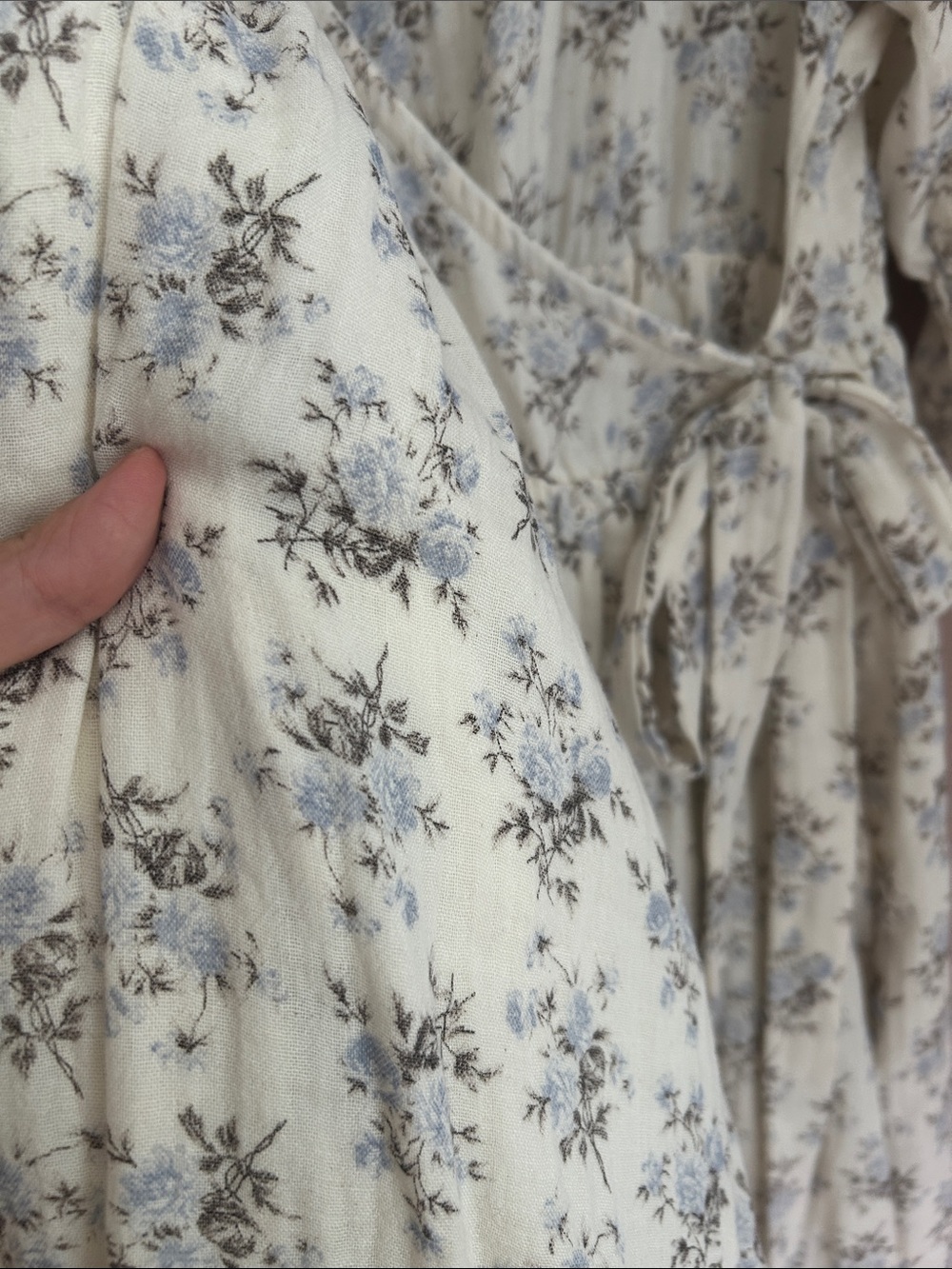 NWT Worth Collective Ari Cotton Floral Wrap Maxi Dress Size Large - Picture 15 of 16